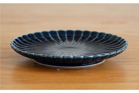【波佐見焼】花しのぎ トリオ和皿 プレート (織部・藍・鴬茶) 食器 皿 【団陶器】 [PB60] 波佐見焼