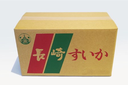 CF164【令和8年度出荷分】秋季出荷！大玉スイカ～羅皇（ラオウ）～（Lサイズ6kg以上×2玉入）[長崎県 島原市]