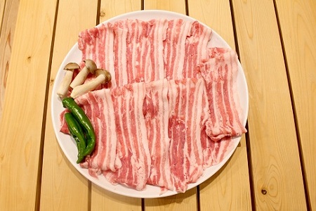 【京丹波高原豚】 しゃぶしゃぶ用 1kg 豚バラ【豚肉】  [010TN003]