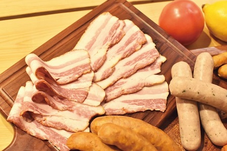 【京丹波高原豚】 ウインナー ベーコン セット  [020TN002]