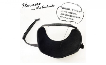 【中型犬用】ハーネス　コーデュラ×本牛革(カーキ×ブラウン革)◇