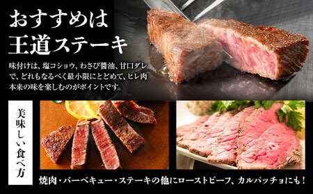 旭志牛 ヒレステーキD 合計360g 180g×2枚 有限会社旭志村ふれあいセンター 《90日以内に出荷予定(土日祝除く)》ヒレ 牛肉 肉 和牛 ステーキ ブランド牛 国産 九州産 熊本県産 菊池市産 旭志産 冷凍 送料無料