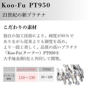 K18YG PT950 ダイヤモンドリング[CD059]