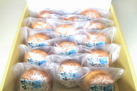 しまね・石見の海岸塩ブッセ（14個入り）【ブッセ 14個 1個当たり約35～40g 塩バター 塩 藻塩 焼き菓子 お菓子 詰め合わせ セット 個包装 贈答 母の日 ギフト プレゼント】