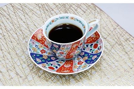 【波佐見焼】京友禅 珈琲碗皿三ツ組揃 食器 カップ 【不二商店】 [UC03] 波佐見焼