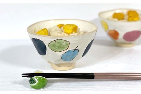 【陶器市特集】【波佐見焼】りんご（ 茶碗 ・ 湯呑 ）4点セット 食器 皿 【陶芸ゆたか】 [VA91]  波佐見焼