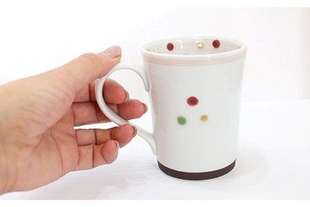 【波佐見焼】色彩水玉（ ティーポット・ マグカップ ）3点セット 食器 皿 【陶芸ゆたか】 [VA92]  波佐見焼