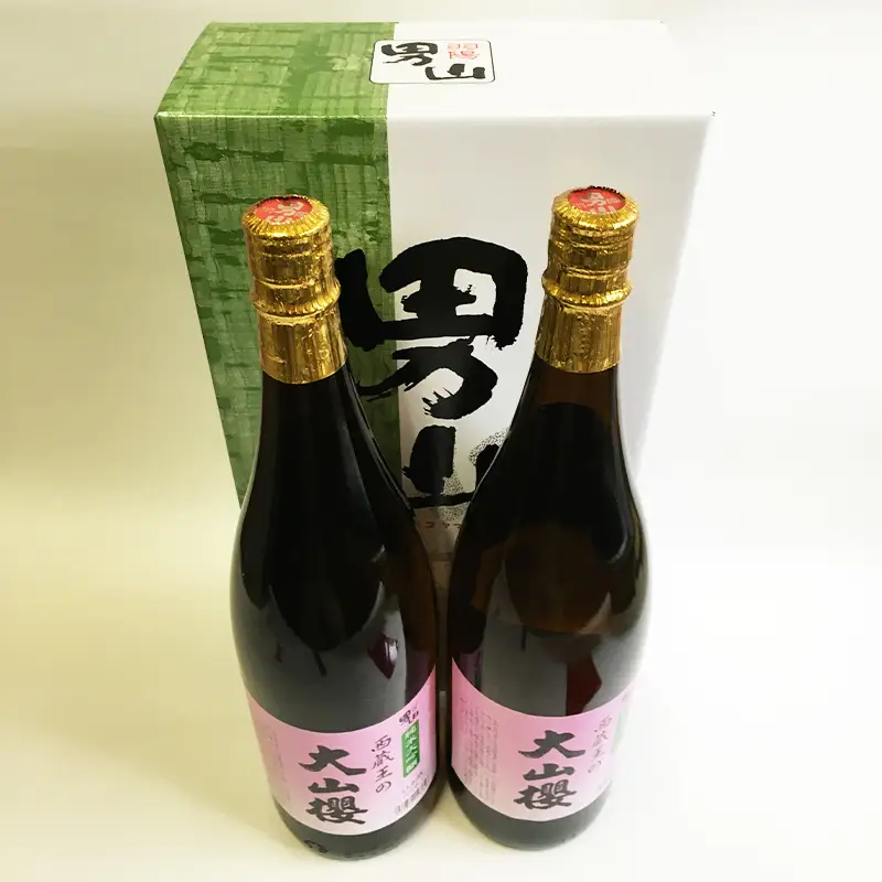 『期間限定』男山 純米大吟醸 西蔵王の大山櫻 1.8L×2本【令和9年3月中旬～発送】 FZ22-517