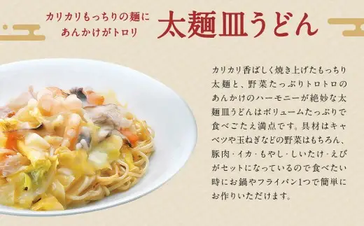 冷凍ちゃんぽん・皿うどん・冷凍太麺皿うどん 詰合せ 各2個×3種類 計6個