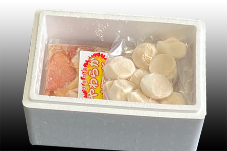 味付若鶏やわらか唐揚げ(ザンギ)350g×2P、ほたて貝柱200g A-36039