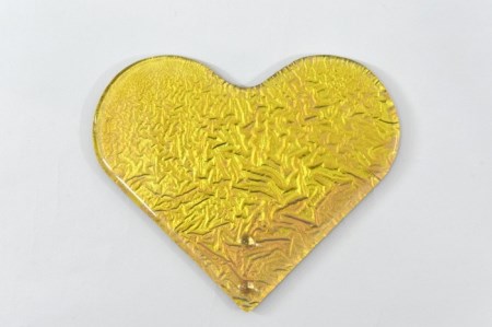 京都・二方屋「舞妓りん（MY CORIN）ガラスハート＜金箔＞」 工芸品 おりん 仏具 京都