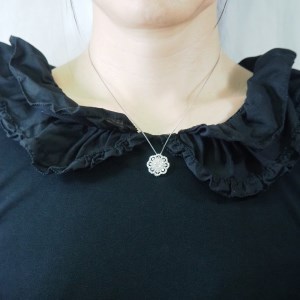 プラチナ 1.0ctダイヤモンド　シンメトリーペンダントネックレス HH018746