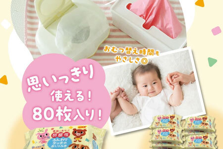 LD-035 弱酸性ふんわりタッチのおしりふき(80枚3P)