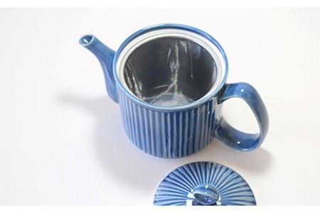 【波佐見焼】ポット ・ カップ ・ プレート 5点セット ブルー 食器 皿 【陶芸ゆたか】 [VA96]  波佐見焼