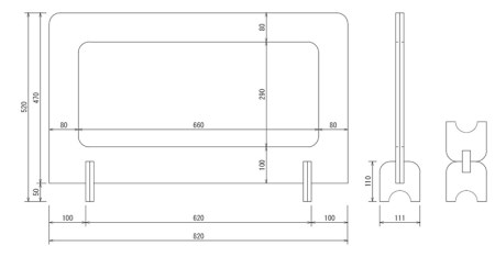 枠が紙製の環境にやさしいパーテーション Dパーテーション（白）２枚【配送不可地域：北海道・九州・沖縄・離島】