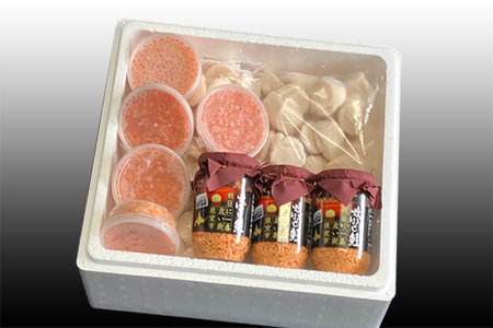 ほたて貝柱500g×5P、いくら醤油漬け100g×5P、鮭フレーク150g×3瓶 E-36004