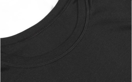《絹生活研究所》インナー／メンズ／半袖／黒（2サイズ） インナーウェア 下着 肌着 Tシャツ ファッション 服 男性  Lサイズ