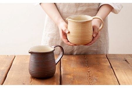 耐熱 ミルク ジャグ  （ 焦げ白 ） 《糸島》【窯元ろくろ /浅見大輔】鍋 調理器具 直火 オーブン 電子レンジ [AUJ003]