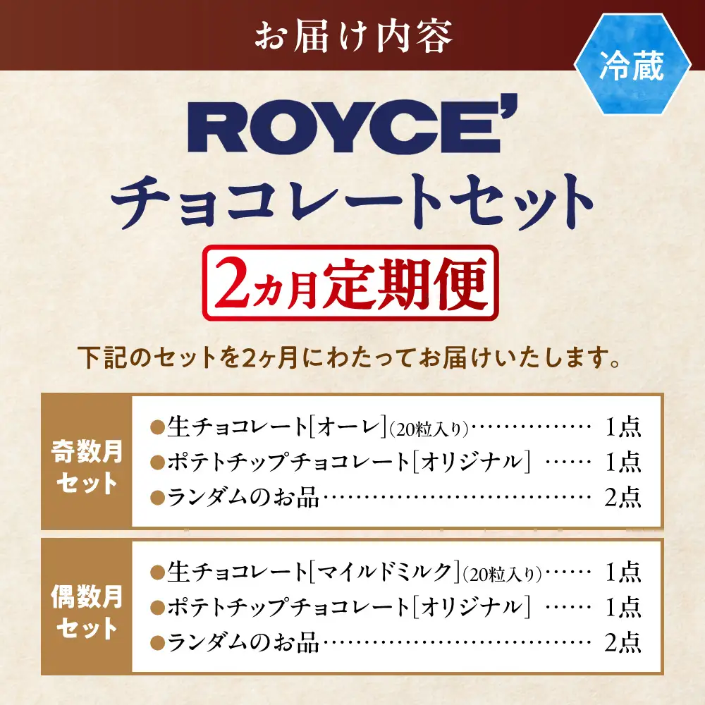 ROYCE'チョコレートセット2カ月コース | ロイズ 
