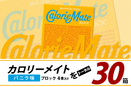 【大塚製薬】カロリーメイト ブロック【バニラ味】4本入り×30箱［徳島 那賀 カロリーメイト バニラ ビタミン ミネラル たんぱく質 脂質 糖質 5大栄養素 バランス栄養食 栄養補給 仕事 勉強 スポーツ 防災 災害 地震 非常食 常備食 備蓄 受験 受験応援 新生活 大塚製薬］【AA-1-1】