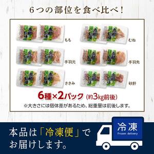 産地直送！恵那どり お試し6種 12パックセット 冷凍 F4N-2403