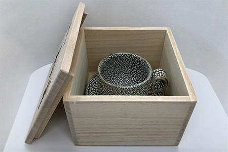 唐津焼 コーヒーカップ(木箱入) ギフト 珈琲 おしゃれ