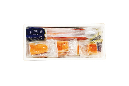 お刺身トラウトサーモン1kg＆とろサーモンハラミ燻製焼き1.5kg B-09071