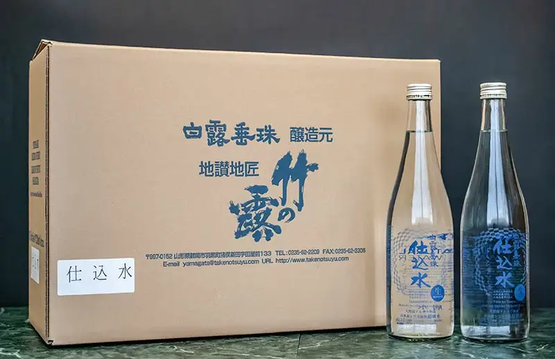 日本酒の仕込み水！竹の露　白露垂珠仕込みシリカ天然水　720ml×10本セット　K27-754