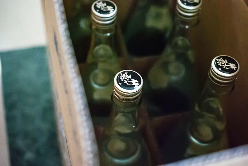 日本酒の仕込み水！竹の露　白露垂珠　仕込み水シリカ天然水　1800ml（一升瓶）×8本セット　K28-757