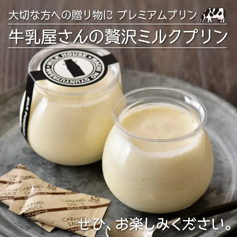 大切な方への贈り物に プレミアムプリン「牛乳屋さんの贅沢ミルクプリン」12個セット 【プリン ミルク 牛乳プリン ぷりん みるくぷりん お菓子 おやつ スイーツ 洋菓子 乳製品 ギフト 贈答 贈り物】 [B-0901]