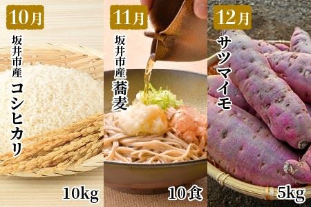 【定期便 12回コース】海の幸も山の幸も存分！満喫コース [M-3202]