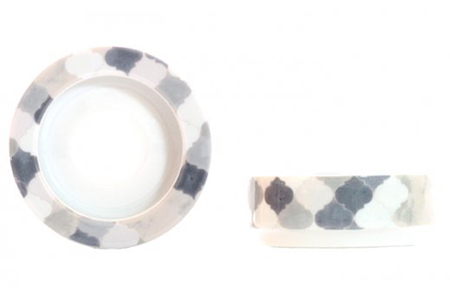 【美濃焼】SaiSui Morocco（Gray）【大東亜窯業】【TOKI MINOYAKI返礼品】≪土岐市≫ 鉢 プランター インテリア かわいい おしゃれ 園芸 ガラス 陶磁器 磁器 コンパクト 水耕栽培 観葉植物 グレー モロッカンタイル モロッコ 送料無料[MAG002]