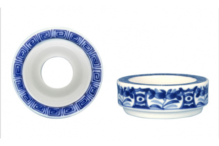 【美濃焼】SaiSui Blue（間取藍花）【大東亜窯業】【TOKI MINOYAKI返礼品】≪土岐市≫ 鉢 プランター インテリア かわいい おしゃれ 園芸 ガラス 陶磁器 磁器 コンパクト 水耕栽培 観葉植物 ブルー 青 ネイビー 藍色 染付 送料無料 [MAG008]
