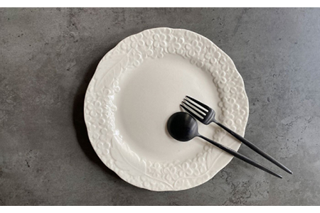 【美濃焼】Ortensia-オルテンシア- プレートL 4枚セット【Felice-フェリーチェ-藤田陶器】食器 パスタ皿 ワンプレート 写真映え おしゃれ [MBX015]