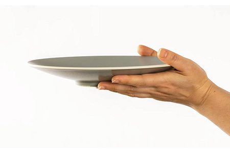 【美濃焼】Rusto8.0 深皿 2枚【陶土う庵】（2130-0110）食器 プレート ペア パスタ皿 盛り皿 メインディッシュ ランチ ディナー ペア 夫婦 カップル グレー 灰色 カフェ風 シンプル おしゃれ レンジ対応 送料無料 [MBY008]