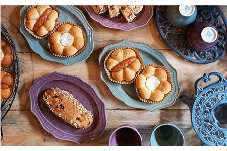 【美濃焼】fiorire-フィオリーレ- オーバルベーカー Lサイズ 2枚セット（indigoblue×iceblue）【Felice-フェリーチェ-藤田陶器】食器 楕円皿 パスタ皿 カレー皿 写真映え おしゃれ [MBX004]