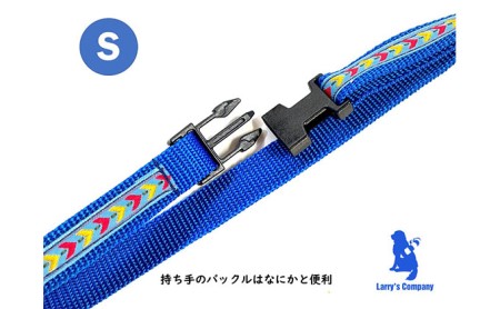 【小型犬用・Sサイズ】ハーフチョークカラーとリードのセット（ブルーシダー） 雑貨 日用品 