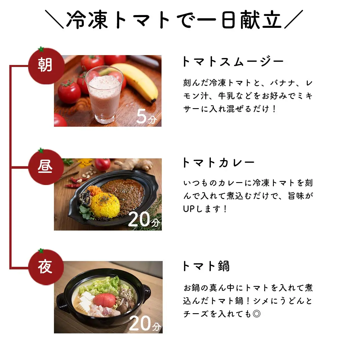 訳あり 冷凍トマト フルーツトマト 冷凍 約3kg（65個前後）　大容量 業務用 保存用 とまと