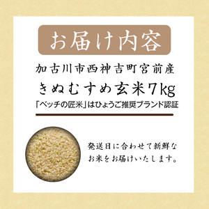 【緑肥作物へアリーベッチ】ベッチの匠米(玄米)7kg【2024年11月下旬より順次発送】《 玄米 7kg お米 玄米 安心 安全 米 おこめ 国産 送料無料 》【2401B02904】