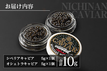 数量限定 日南キャビア 2種 食べ比べ セット 合計10g 5g×2個 魚卵 魚介 魚貝 国産 食品 新鮮 世界三大珍味 希少 贅沢 海産物 おつまみ おすすめ 高級 ご褒美 パーティー お祝 記念日 人気 お取り寄せ 贈り物 特産品 グルメ 冷凍 宮崎県 日南市 送料無料_CC35-23