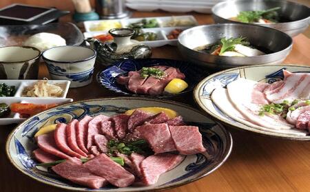 琉球焼肉NAKAMA　県産和牛＆金アグー豚　琉球食べつくしコース　2名様お食事券 