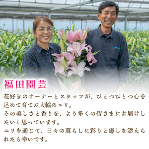  ユリ(オリエンタルリリー)5本【ユリ】