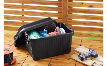 収納ボックス ベリアスボート M ブラック コンテナボックス
