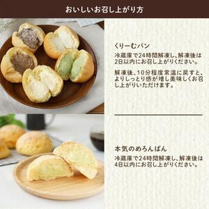 【八天堂】本気のめろんぱん・くりーむパン 9個詰合せ(全4種) 菓子パン メロンパン クリームパン カスタード 抹茶 チョコレート おやつ フローズン 冷凍 ギフト 015006 