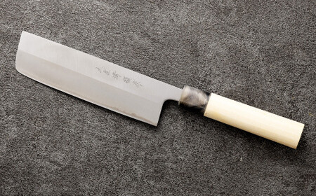 【土佐打刃物】磨菜切 包丁 16.5cm （両刃）　万能包丁  ナイフ キッチン 手打鍛造刃物