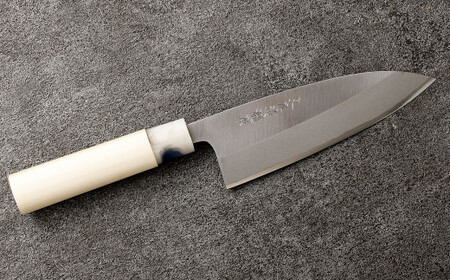 【土佐打刃物】磨出刃 包丁 16.5cm （両刃）　ナイフ キッチン 手打鍛造刃物