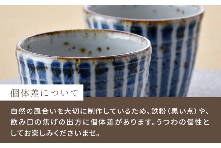 【陶器市特集】【波佐見焼】おとなの 蕎麦猪口 そばちょこ （染十草） 2個セット 食器 皿 【大桂工房】 [GD29]  波佐見焼
