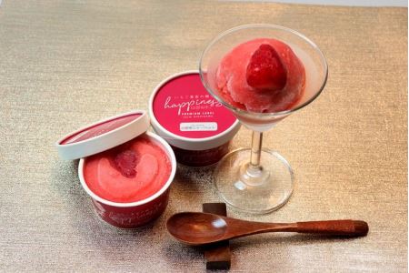 いちご農家の自家製SWEETS 古都華のプレミアムシャーベット6個（化粧箱入り）◇