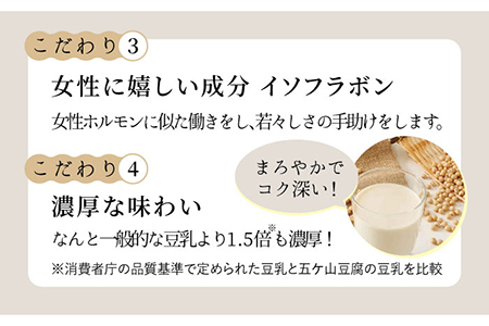 【3回定期便・大容量】 ＜濃厚なのに後味スッキリ＞ 一番搾り お豆腐屋さんのおいしい豆乳 500ml×10本セット 成分無調整 五ケ山豆腐 吉野ヶ里町/株式会社愛しとーと[FBY013]