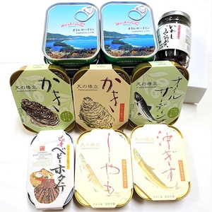 竹中罐詰 オリジナルセット 17点詰め合わせ オイルサーディン 加工食品 魚貝類 オリジナルセット 詰め合わせ 缶詰 佃煮 いわし 牡蠣 沖ぎす 